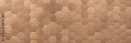Panel kuchenny z motywem Hexagonal wall tiles and induction hob