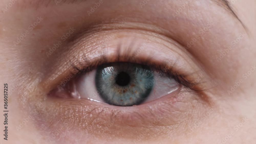 Female woman open eye, close up. Caucasian adult woman, isolated Female woman open eye, close up. Caucasian adult woman, isolated
