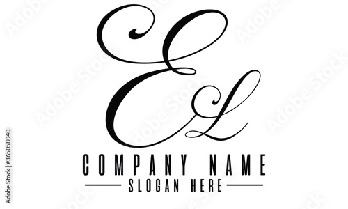 letter el logo design template