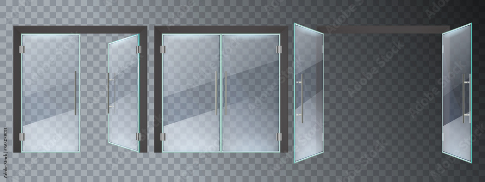 glass door vector
