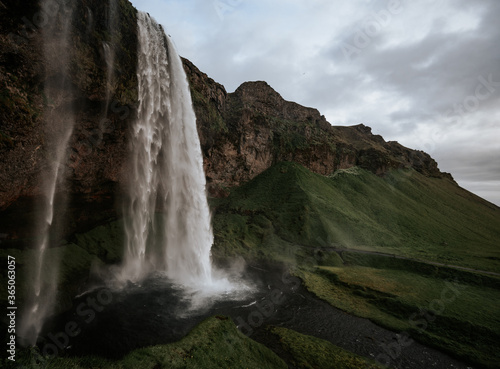 Fototapeta Naklejka Na Ścianę i Meble -  Seljalandsfoss Waterfall in Iceland - front view