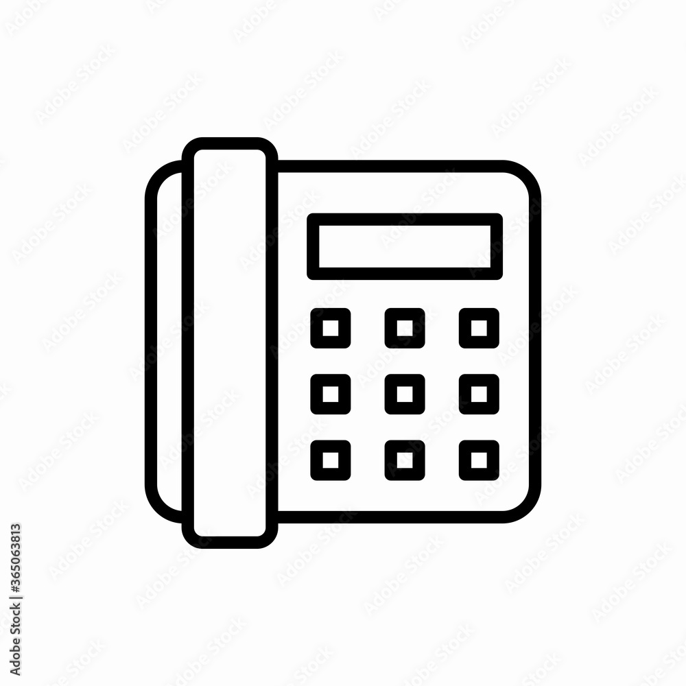 Outline home phone icon.Home phone vector illustration. Symbol for web and mobile Outline home phone icon.Home phone vector illustration. Symbol for web and mobile