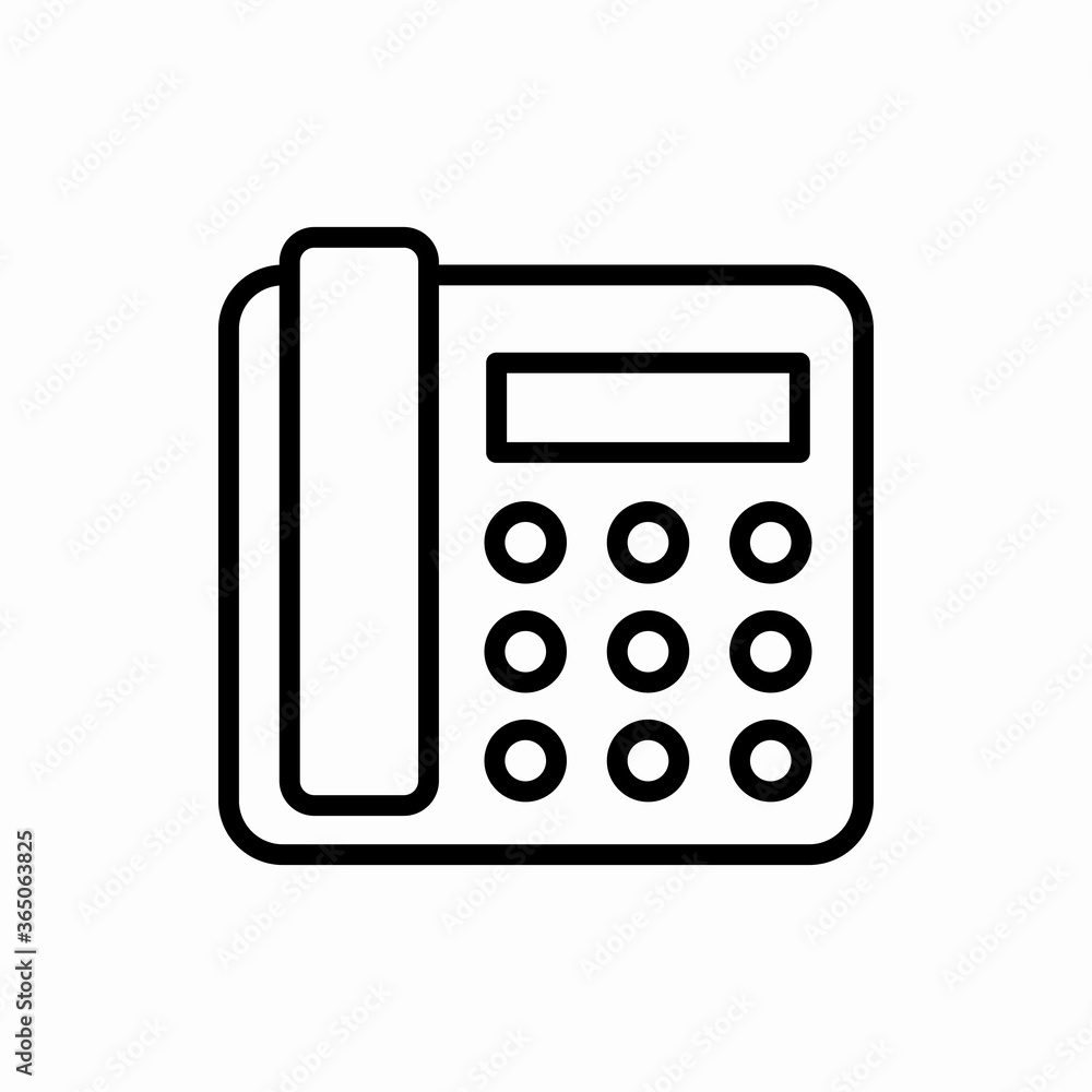 Outline home phone icon.Home phone vector illustration. Symbol for web and mobile Outline home phone icon.Home phone vector illustration. Symbol for web and mobile