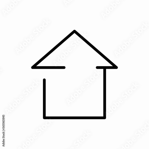 Outline home icon.Home vector illustration. Symbol for web and mobile