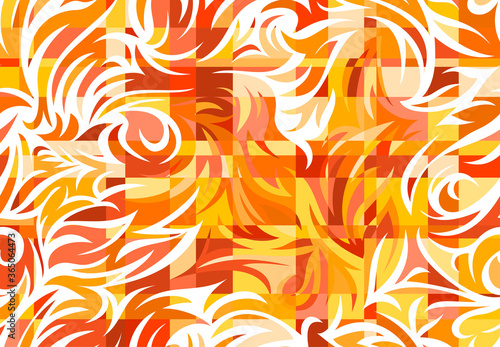 Seamless tattoo floral tribal background. Pink enveloping loop pattern repeatable zembra camouflage maze.