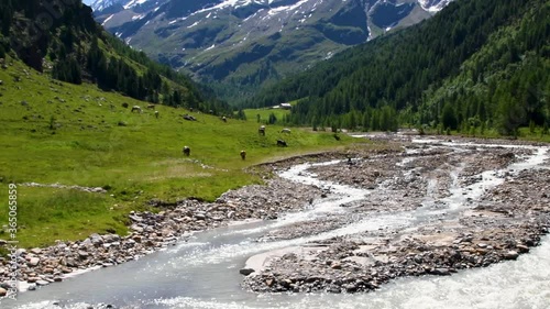 Weißkugel or Palla Bianca is the second highest mountain in the Ötztal Alps it lies on the border between Austria and Italy photo