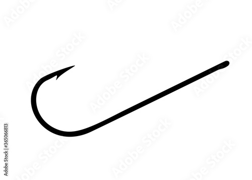 Fishing hook for fishing. Vector image.