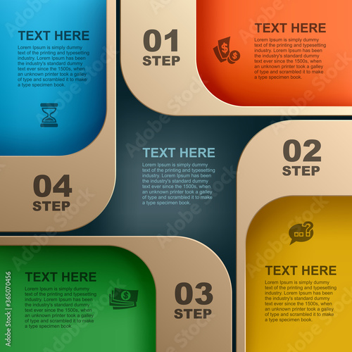 Abstract geometric background, Vector web element design, website