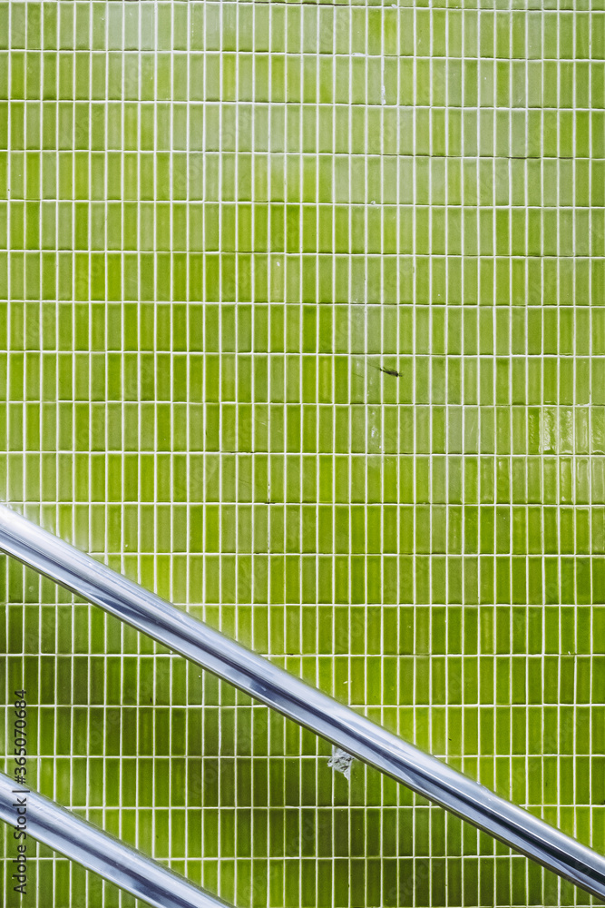 Carreaux carrelage vert foncé et clair - Arrière plan texture colorée