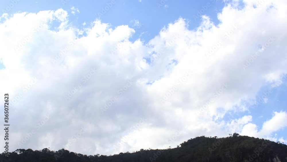 Timelapse sky with clouds passing by - Petrópolis - Rio de Janeiro - Brazil