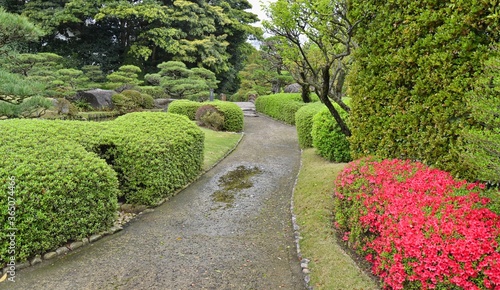 Ohori Park Japanese Garden in Fukuoka city, Japan