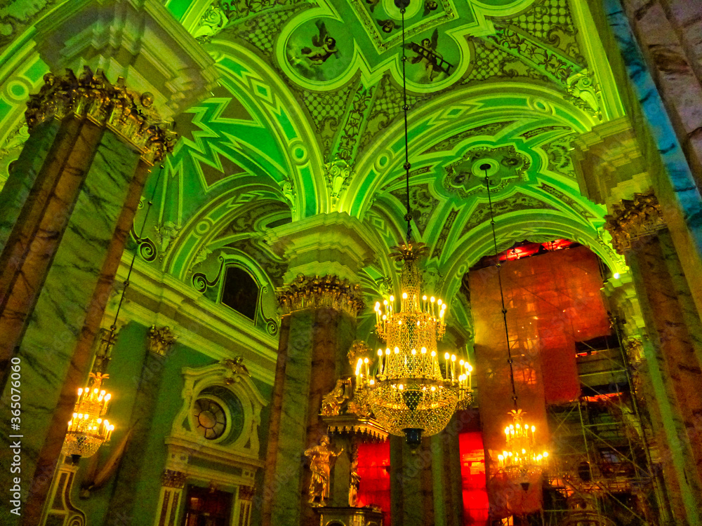 Obraz premium Russia. Old Russian Orthodox Church in St Petersburg