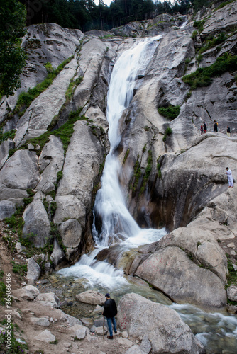 Photo of hydrology inside the green valley nature view with copy space for your text