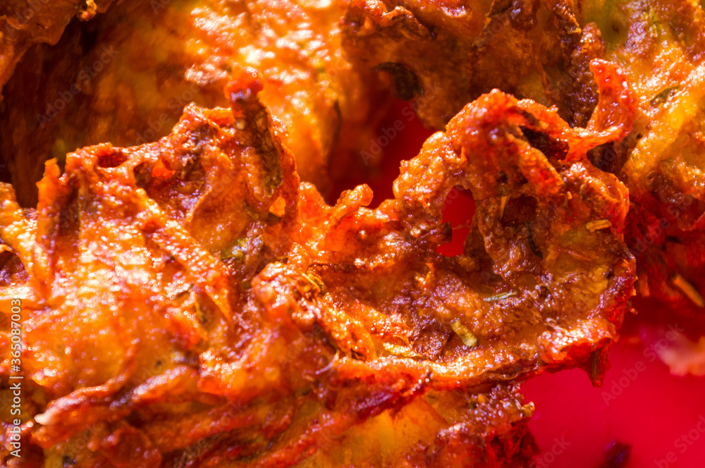 Fried vegetable fritters with zucchini, carrots, herbs, eggs, and cheese. Fried vegetable fritters with zucchini, carrots, herbs, eggs, and cheese.