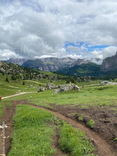 mountain road in the alps