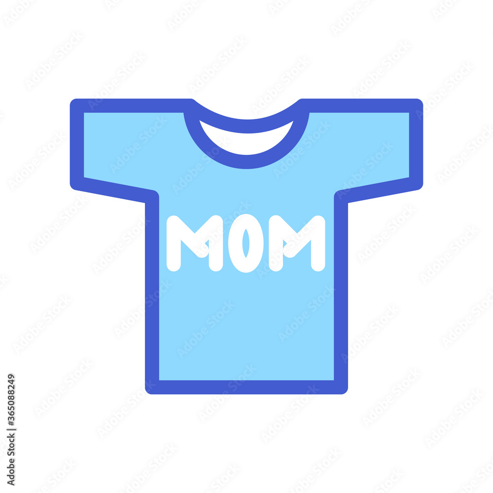 t shirt icon vector illustration filled outline style. mother's day icon set. t shirt icon vector illustration filled outline style. mother's day icon set.