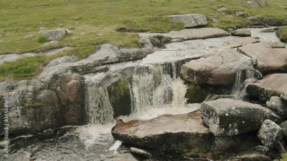 beautiful wild waterfall flowing over rocks beautiful wild waterfall flowing over rocks