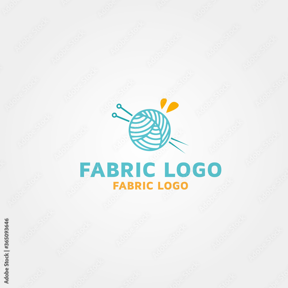 Modern Fabric vector logo design template idea and inspiration Modern Fabric vector logo design template idea and inspiration