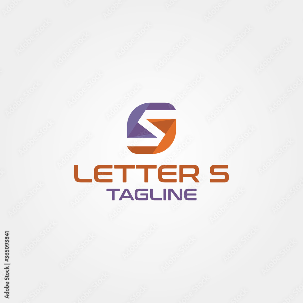 Letter S vector logo design template