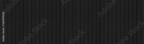 Panorama of black Corrugated metal background and texture surface or galvanize steel