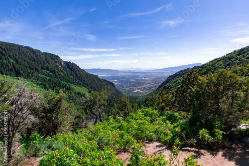 mountain landscape with blue sky