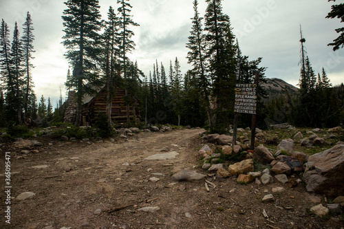 old cabin at camp