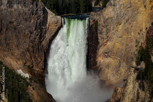 waterfall in the mountains