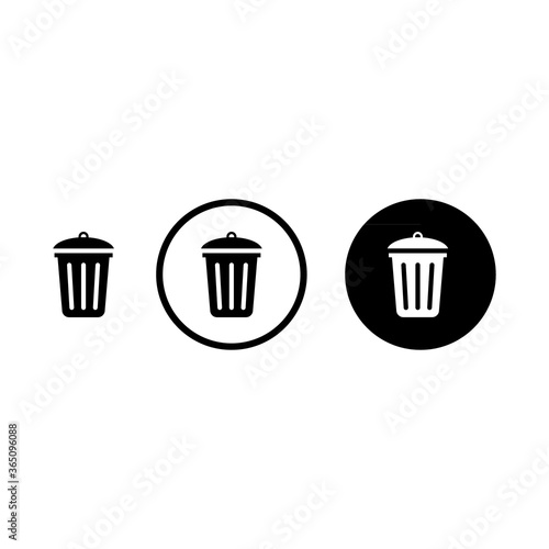trash can icon vector illustration eps 10