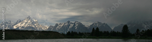 Yellowstone mountain landscape
