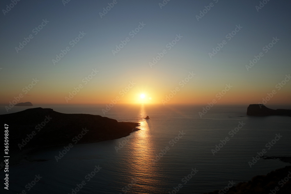 Balos beach sunshine lagoon mountain crete island summer 2020 covid-19 season holidays high quality prints