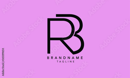 Alphabet letters Initials Monogram logo RB, BR, R and B