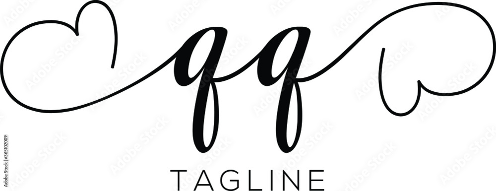 QQ Letter Initial Logo Design, Vector Template QQ Letter Initial Logo Design, Vector Template