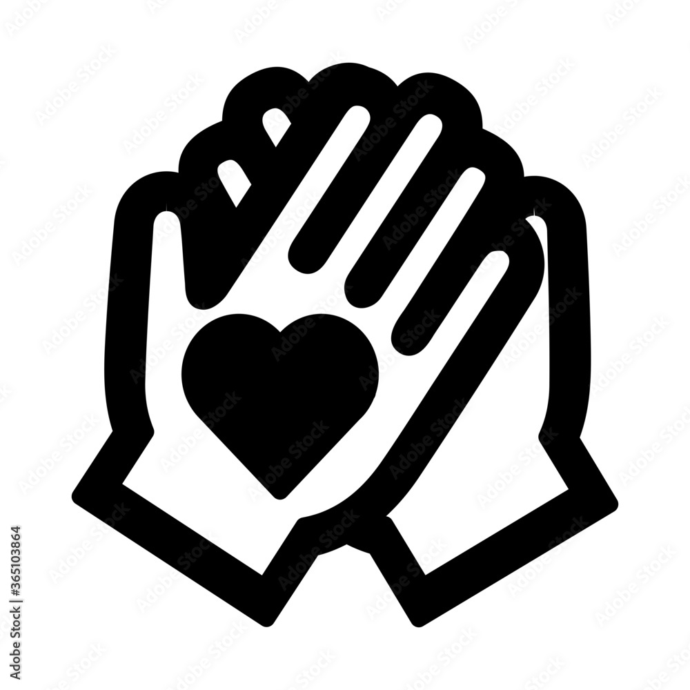 Obraz premium Holding hand with love