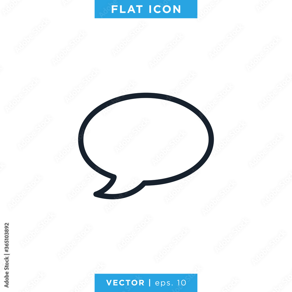 Speech Bubble Chat Talk Icon Vector Logo Template Speech Bubble Chat Talk Icon Vector Logo Template