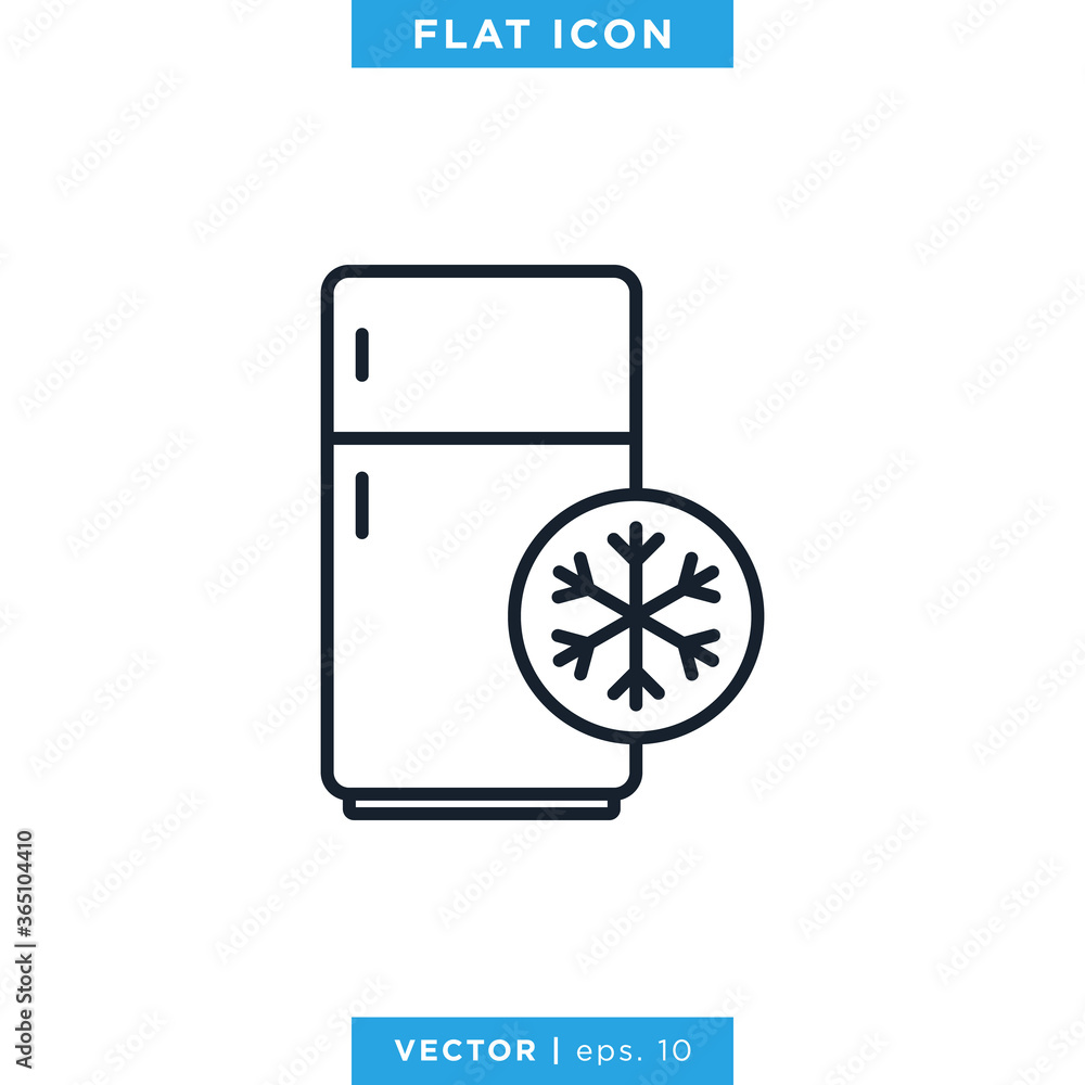 Refrigerator Icon Vector Icon Design Template. Editable Stroke Refrigerator Icon Vector Icon Design Template. Editable Stroke