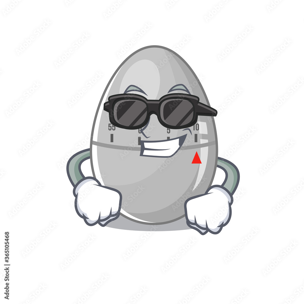 cartoon character of egg kitchen timer wearing classy black glasses cartoon character of egg kitchen timer wearing classy black glasses