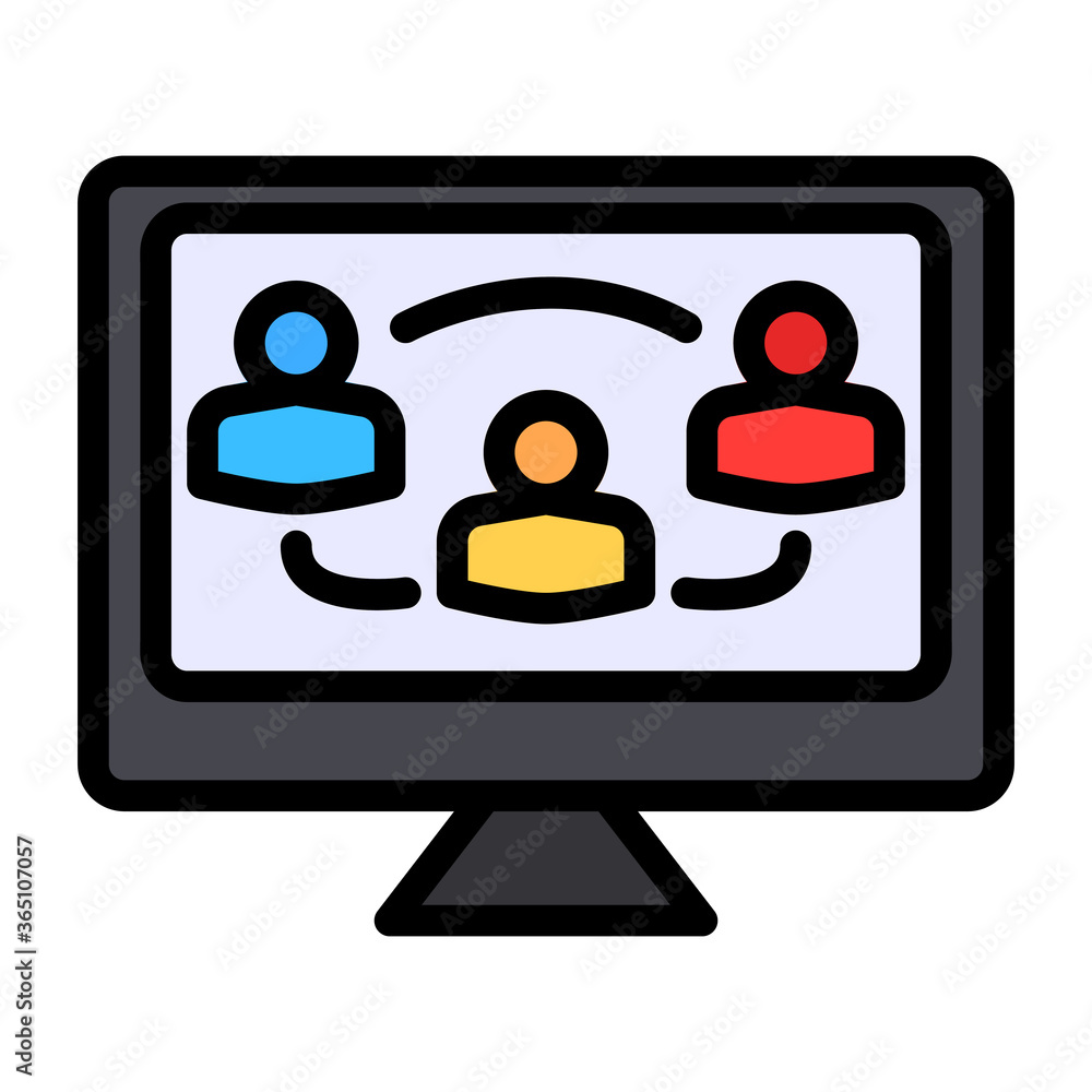Social media sharing icon vector illustration in filled line style for any projects Social media sharing icon vector illustration in filled line style for any projects