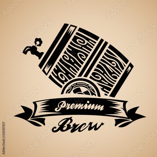 beer barrel label