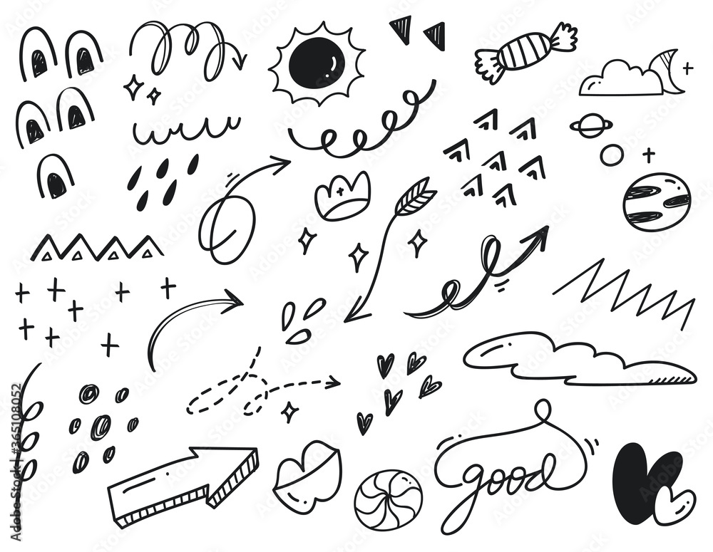 Hand drawn abstract scribble doodle Hand drawn abstract scribble doodle