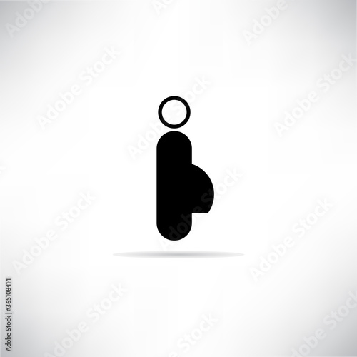 pregnant woman icon vector illustration