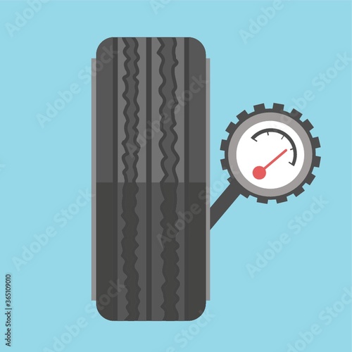 tyre and barometer