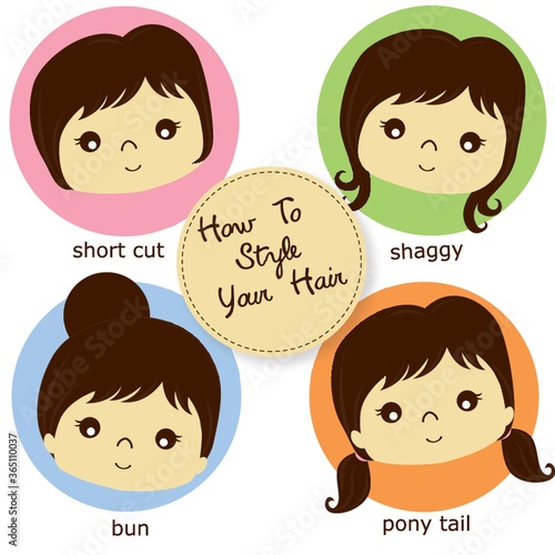 different hair styles collection