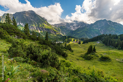 Fantastic hike in the beautiful Lechquellen Mountains © mindscapephotos