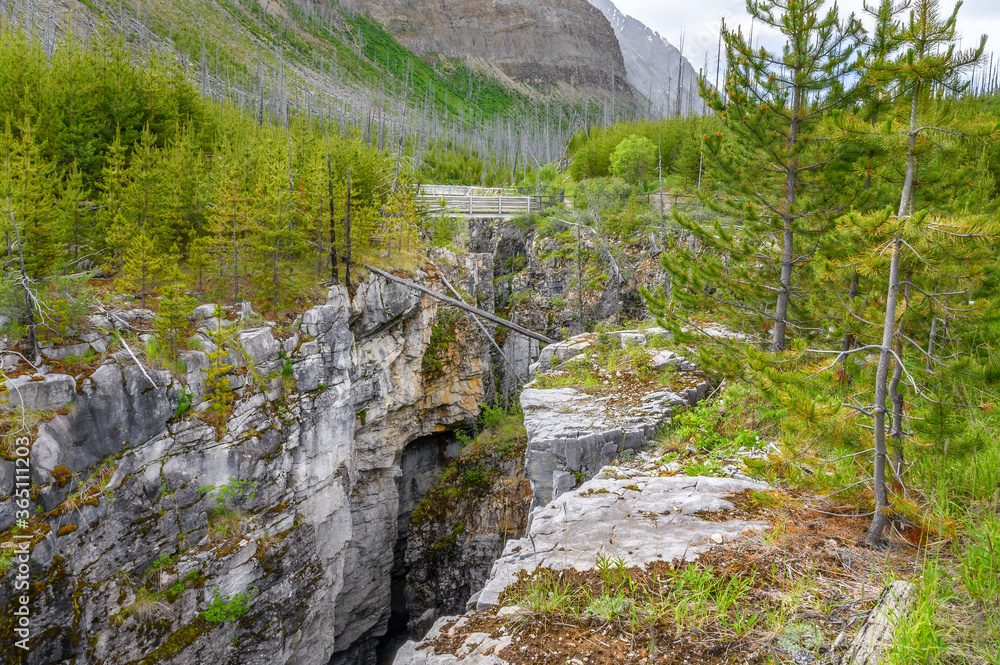 Marble Canyon in Kootenay National Park, British Columbia, Canada Marble Canyon in Kootenay National Park, British Columbia, Canada