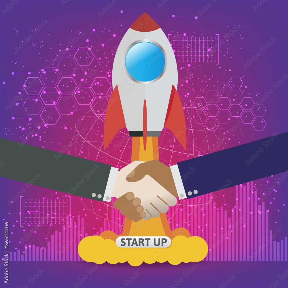 Business Start Up Concept for web page, banner, presentation, social media. Business Start Up Concept for web page, banner, presentation, social media.