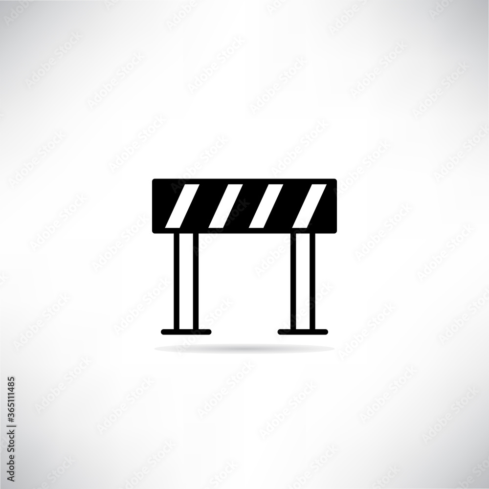 under construction barrier icon vector under construction barrier icon vector
