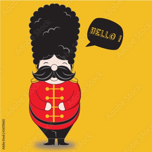 guard saying hello