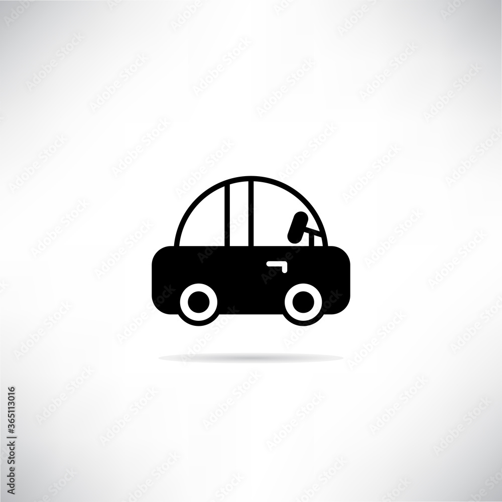 car icon vector illustration on gray background