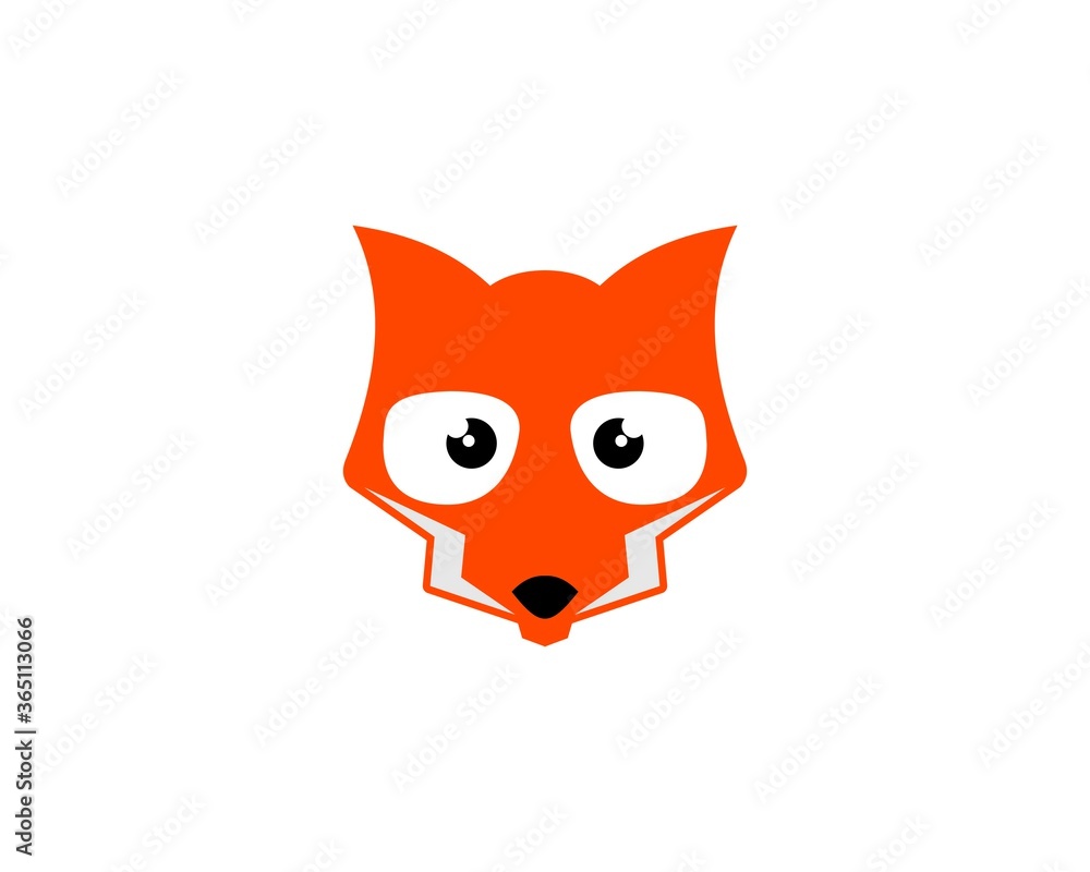 Geek fox with lightning inside Geek fox with lightning inside