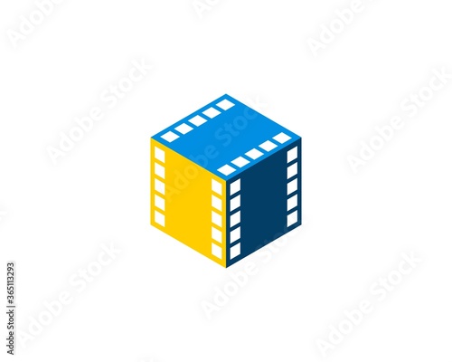 Box with film roll movie